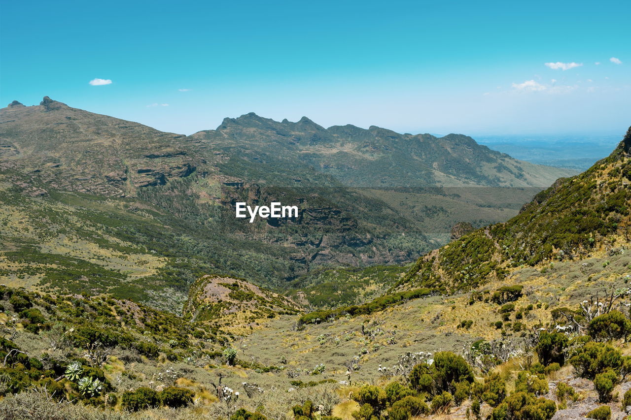 Amazing rock formations at aberdare ranges on the flanks of mount kenya