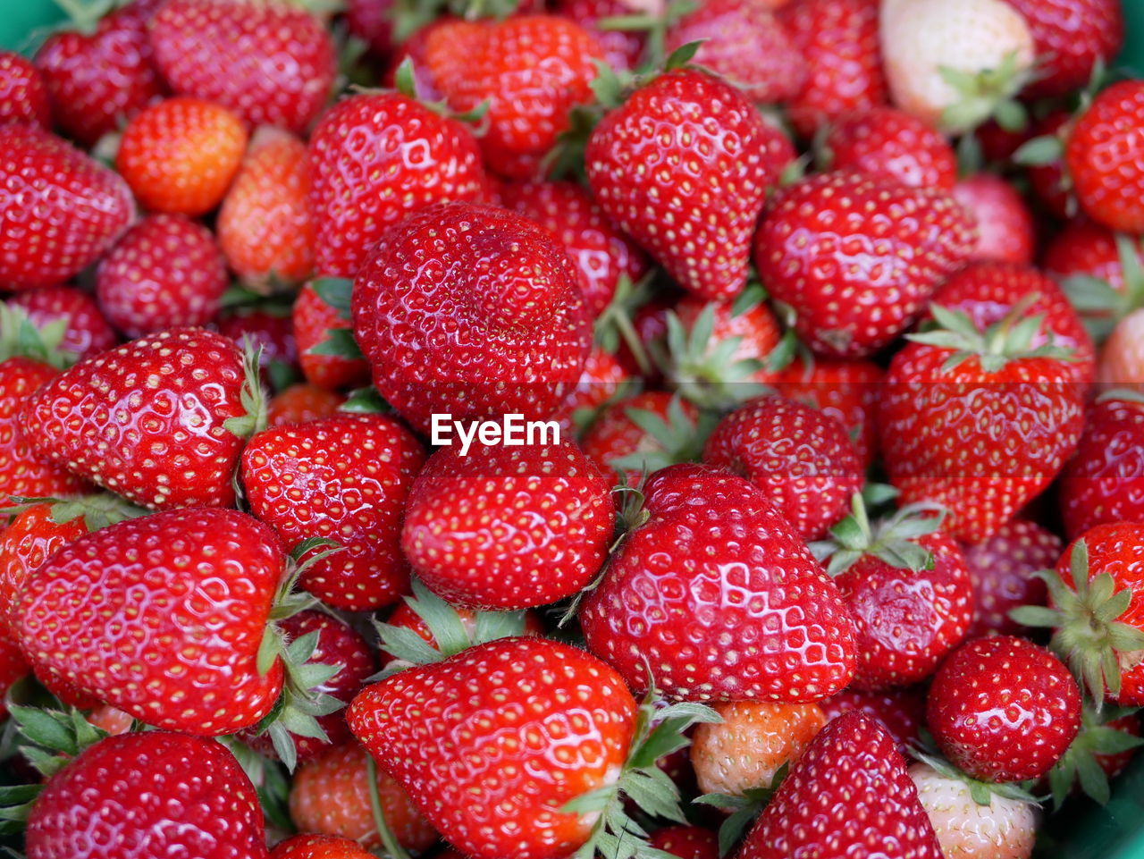 Full frame shot of strawberries