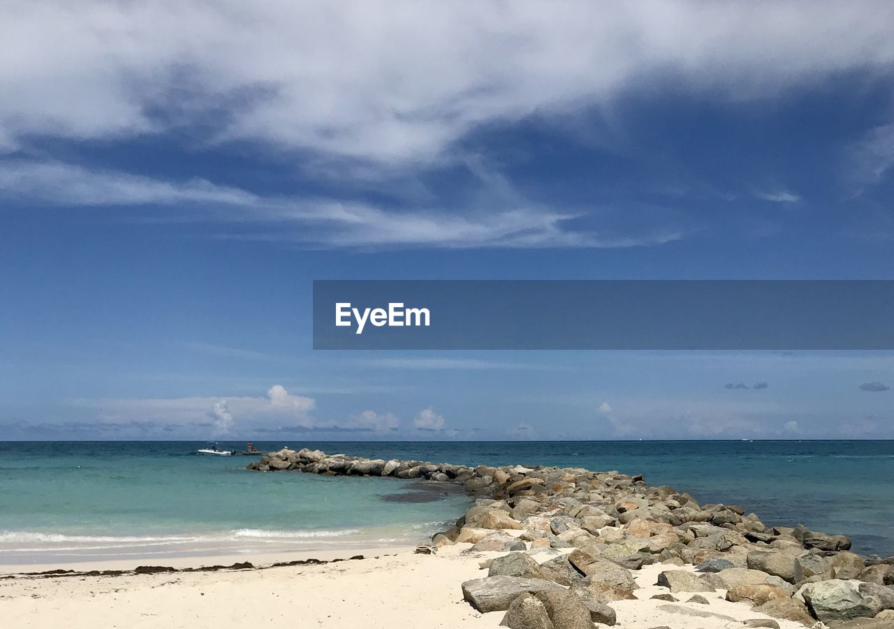 Scenic view of sea against sky
