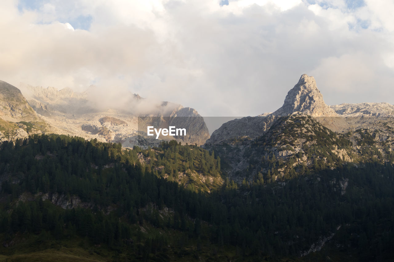 Schottmalhorn mountain at funtensee, kärlingerhaus, berchtesgaden national park in autumn