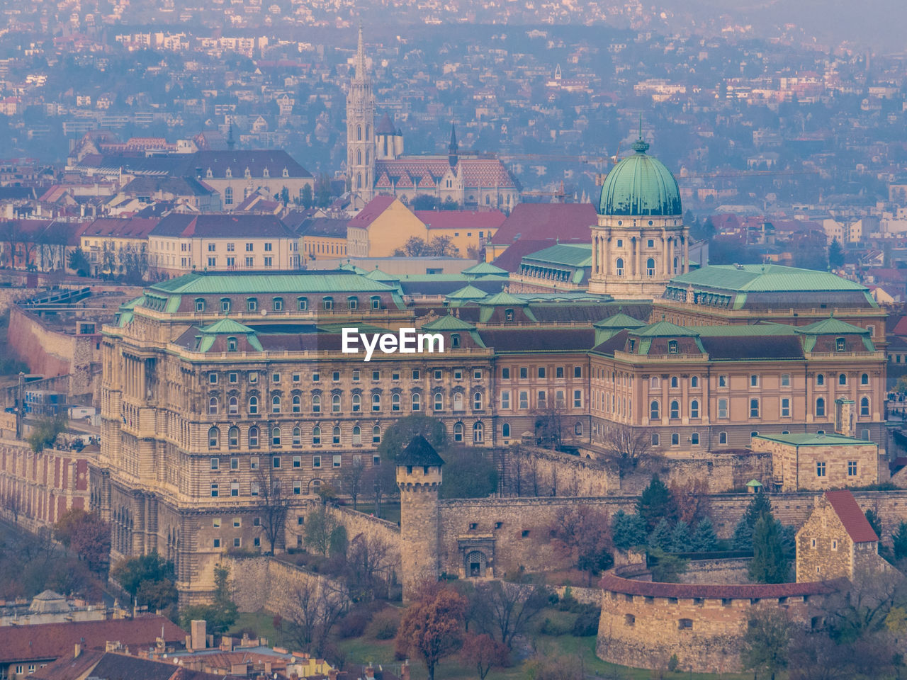 HIGH ANGLE VIEW OF BUILDINGS AND CITY