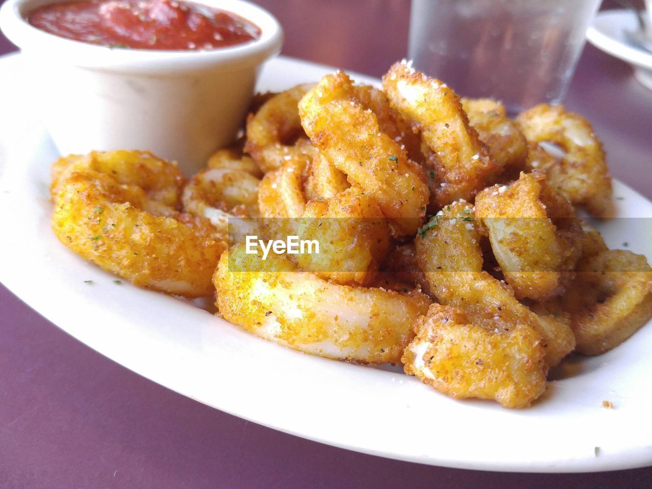 CLOSE-UP OF SERVED FOOD