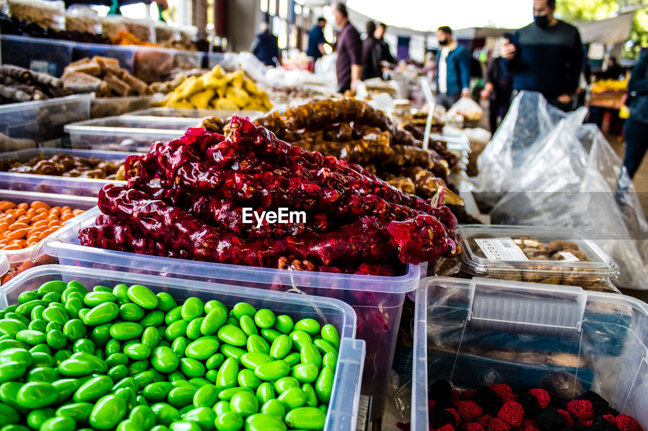 close-up of food for sale at market