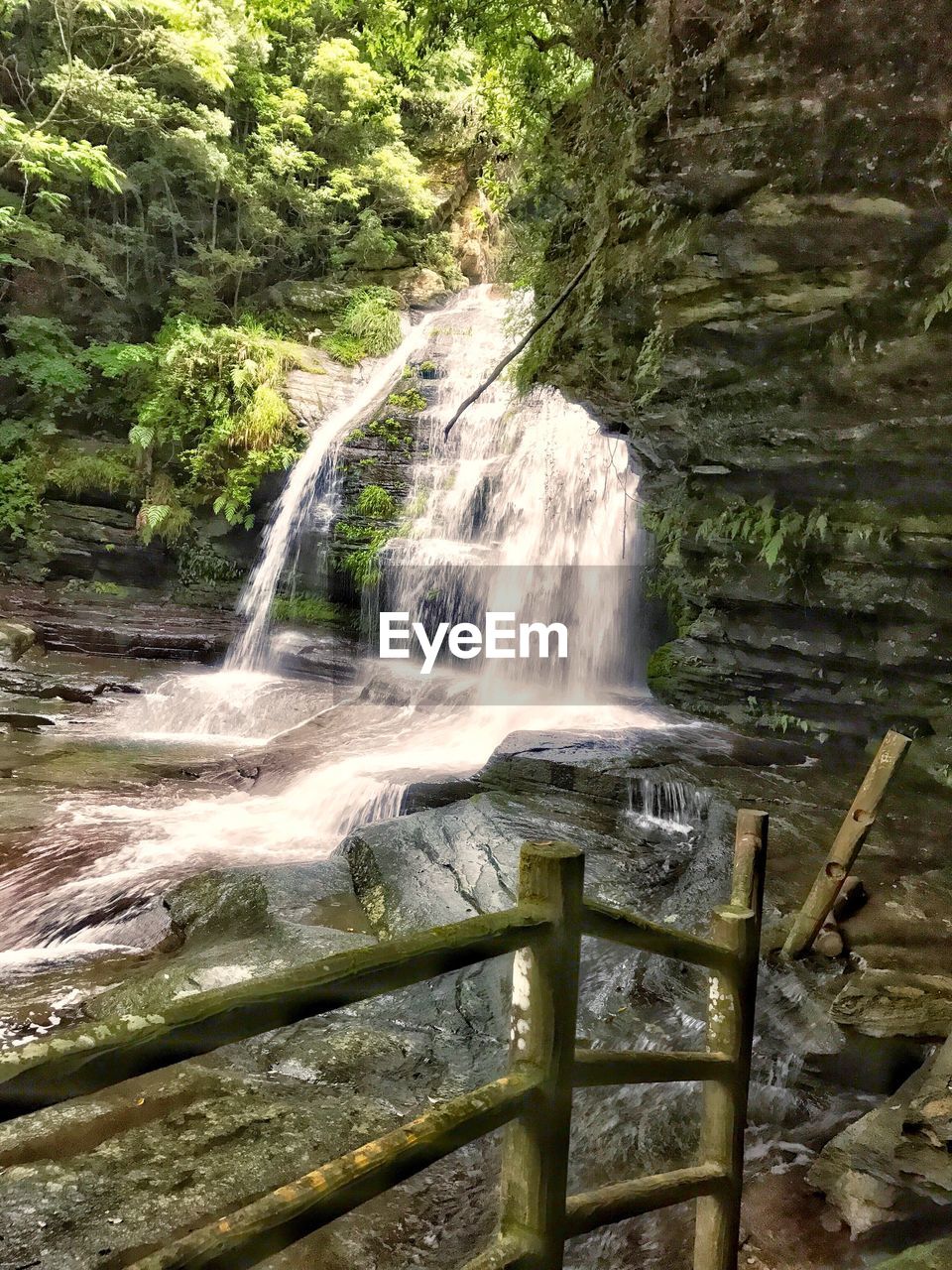 SCENIC VIEW OF WATERFALL