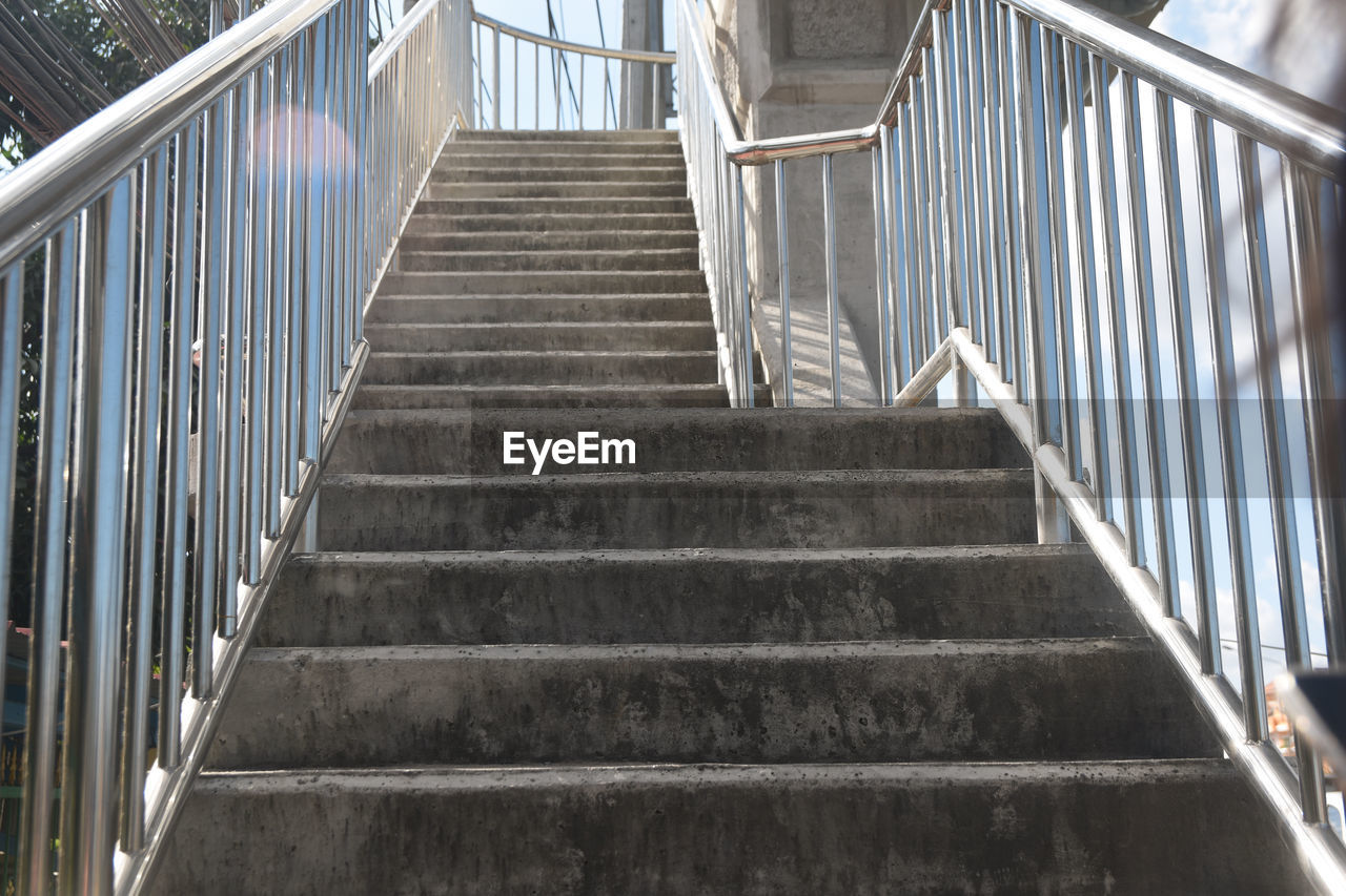 Low angle view of staircase in building