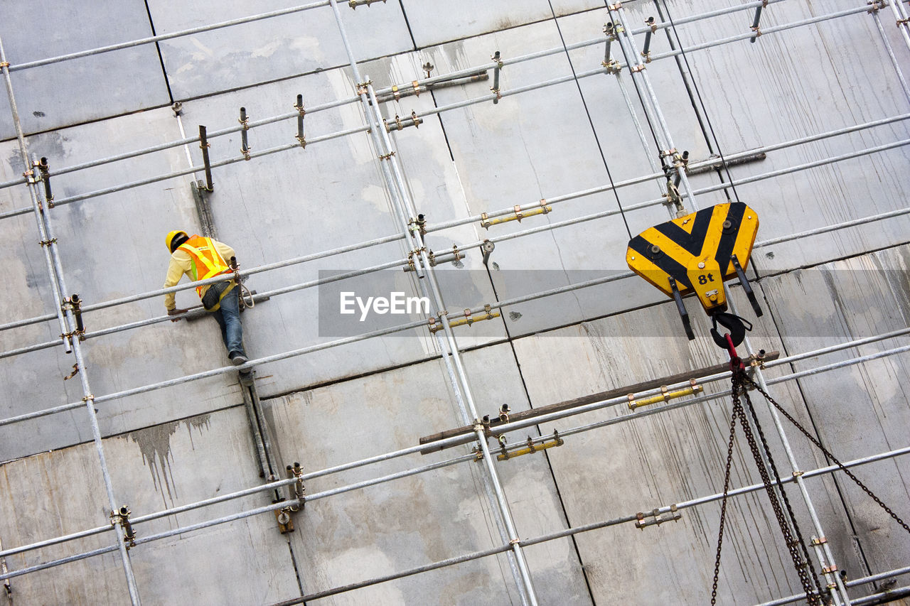 Man working on construction site