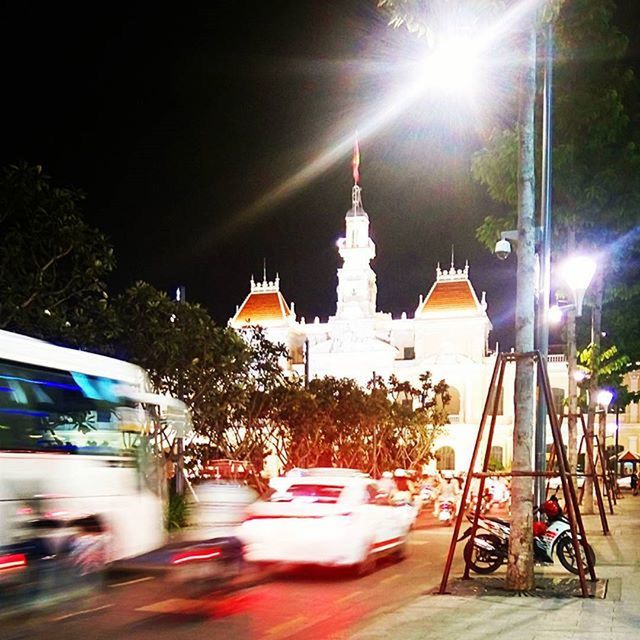 TRAFFIC ON ROAD AT NIGHT