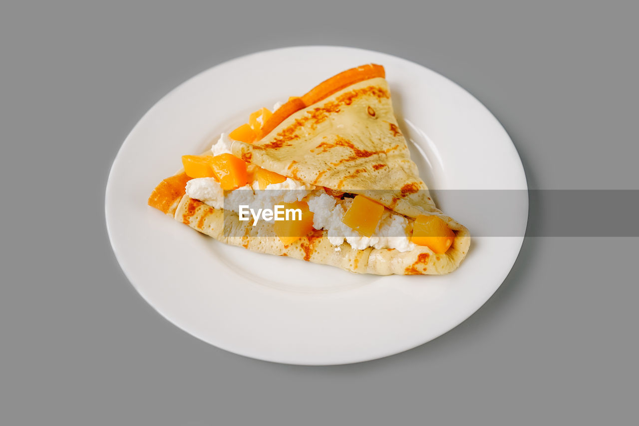 close-up of food in plate on table