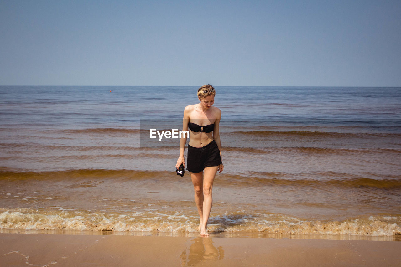 Woman on beach