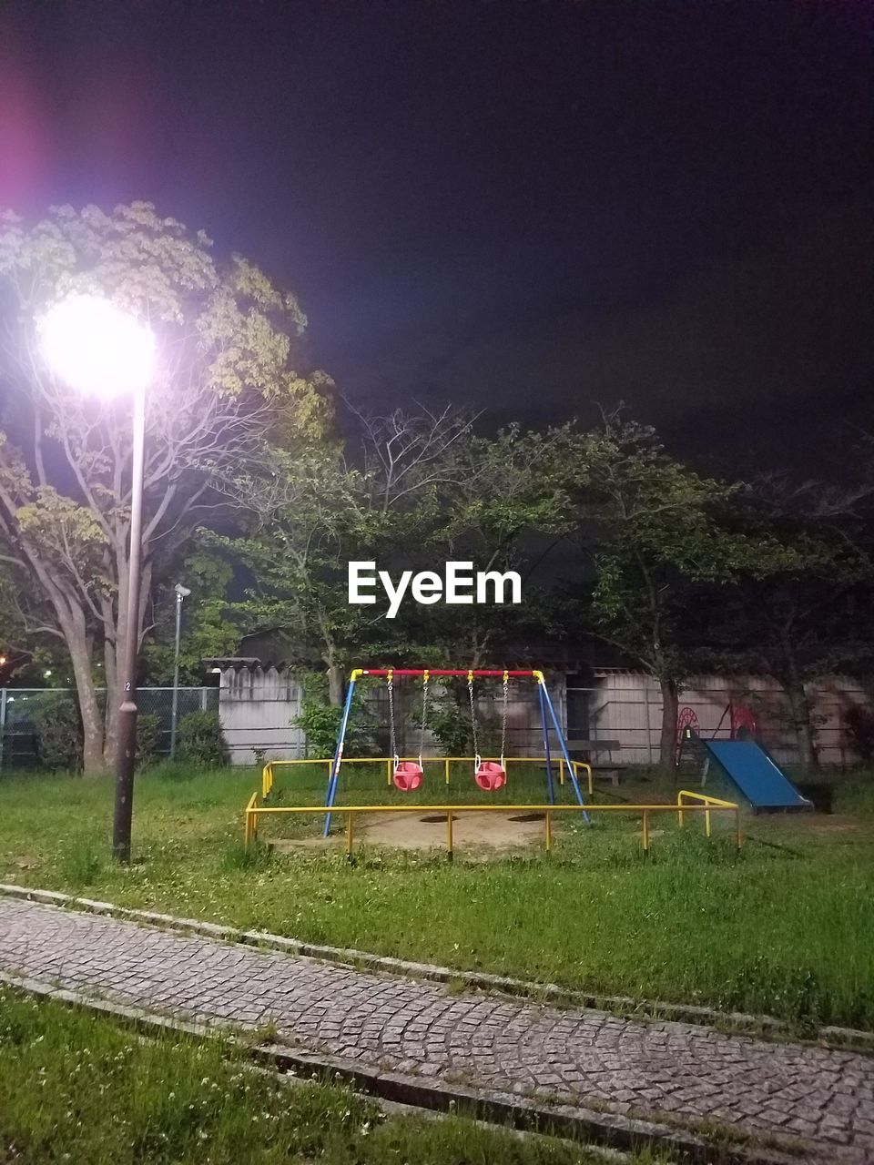 SOCCER FIELD AT NIGHT