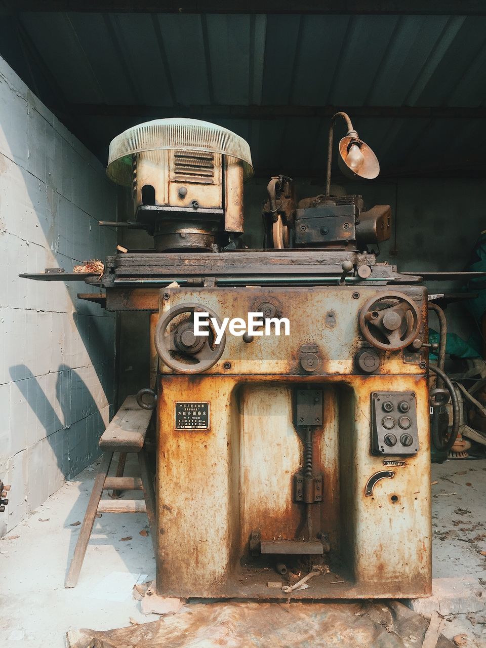 Old machine in industry