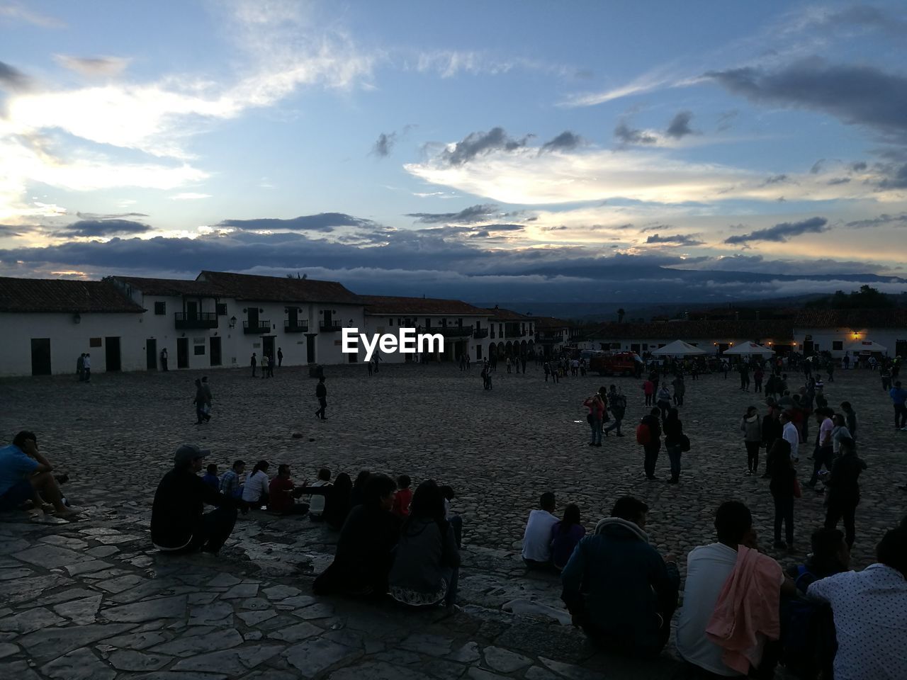 PEOPLE AT BEACH DURING SUNSET