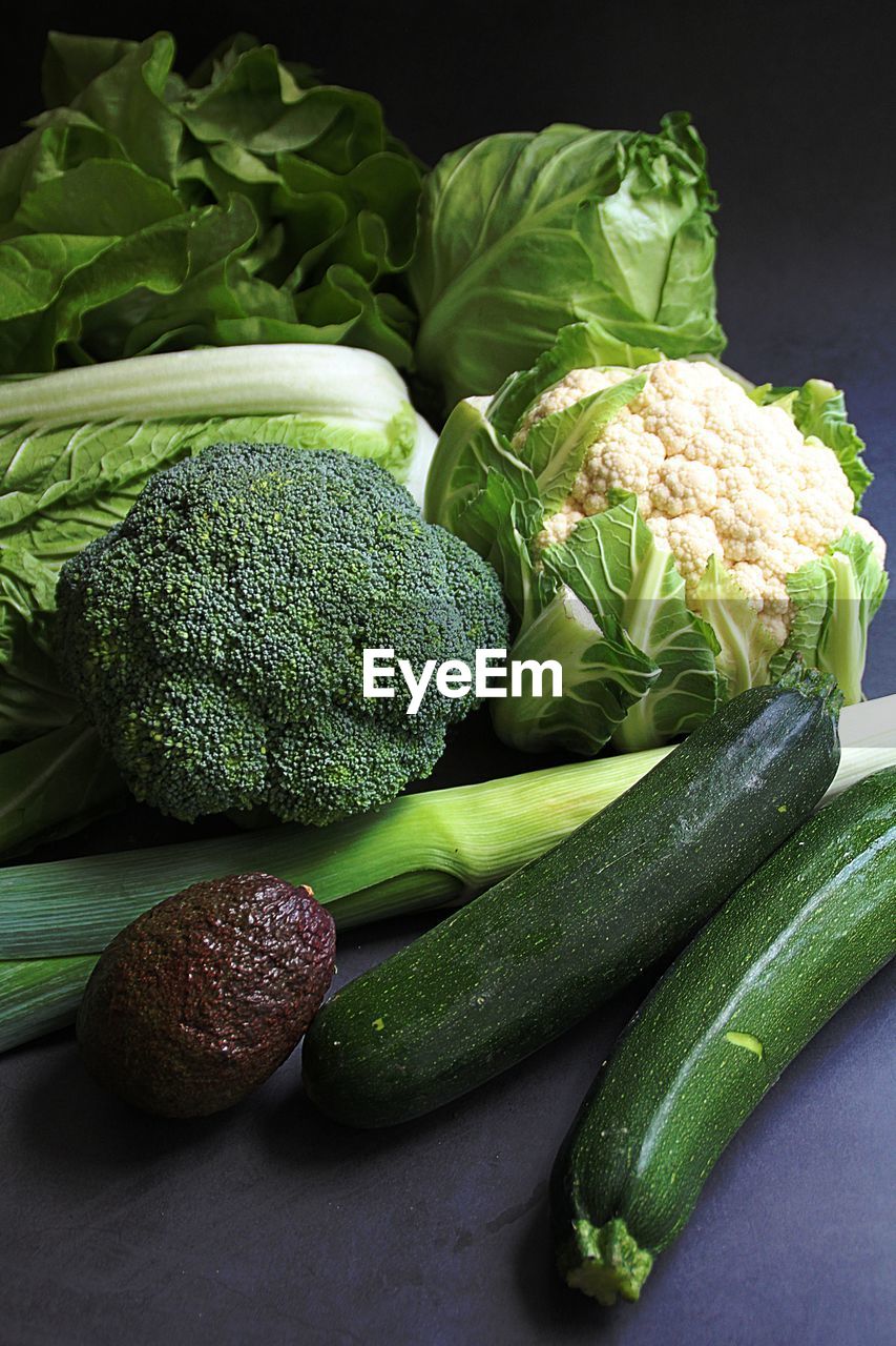 Close-up of vegetables, green vegetables