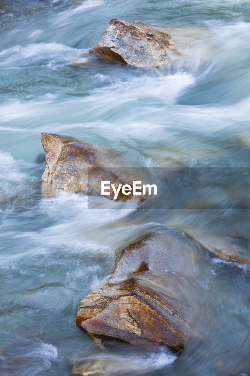 Glacier river with turquoise water