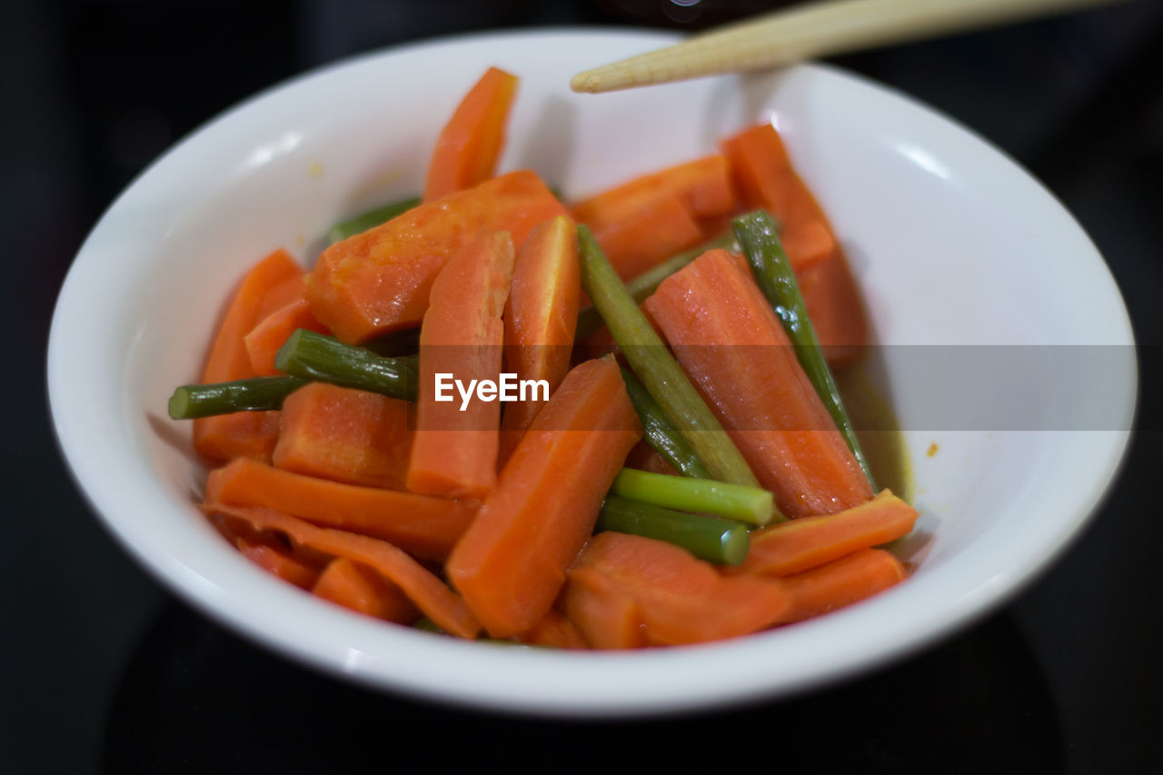 Close-up of salad in plate