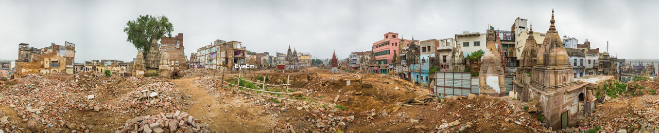 Varanasi temple corridor destroys hundreds of homes in old neighbourhood on the ganges river