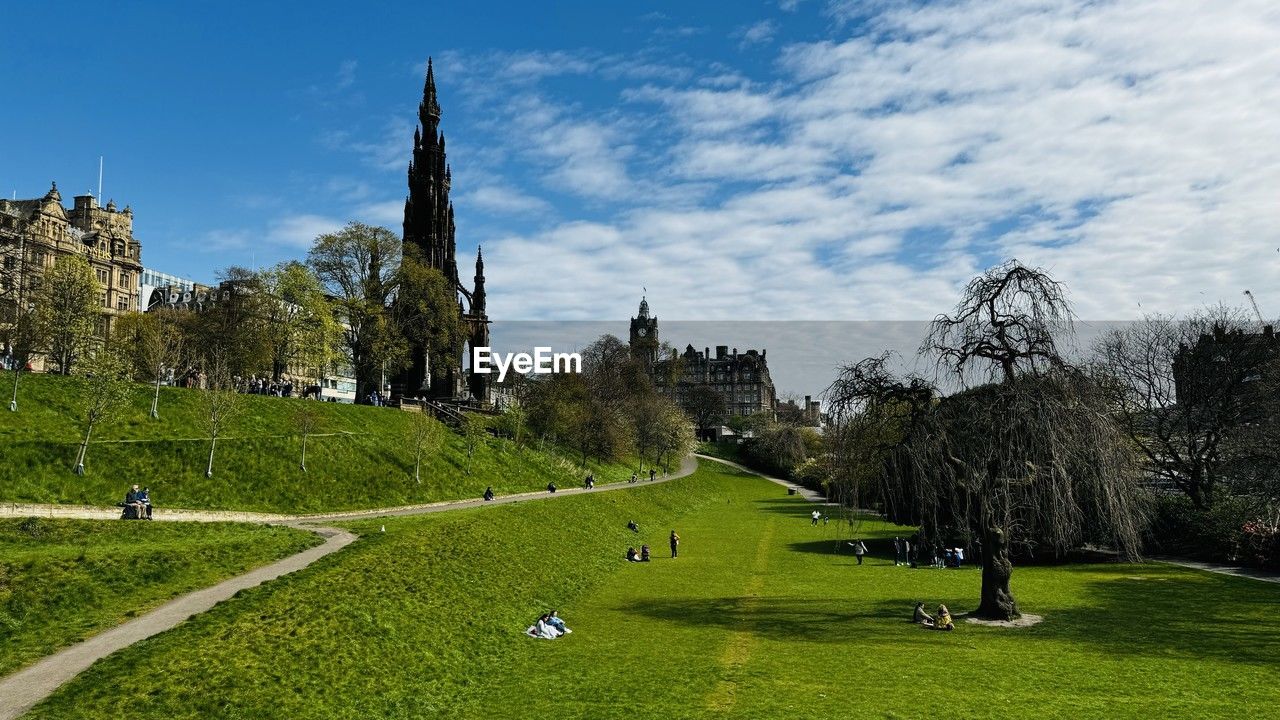 Landscape in edinburgh city centre, scotland