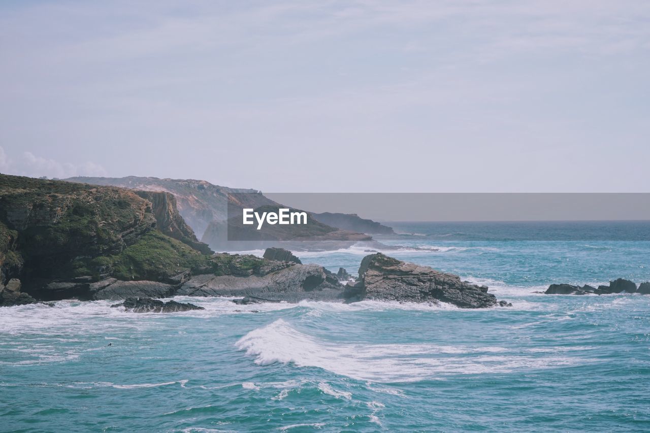 Scenic view of sea against sky