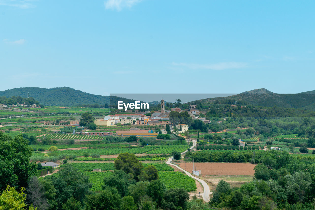 Scenic view of the landscape against sky