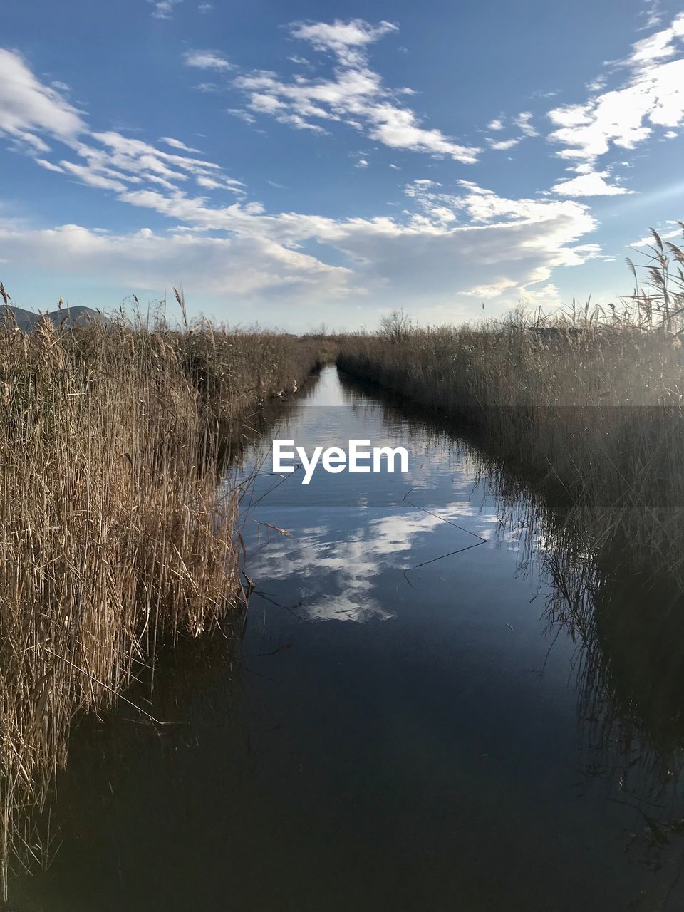 LAKE AGAINST SKY