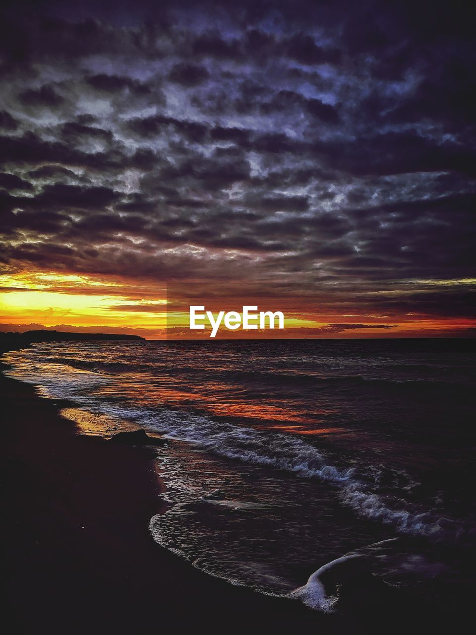 SCENIC VIEW OF SEA DURING SUNSET