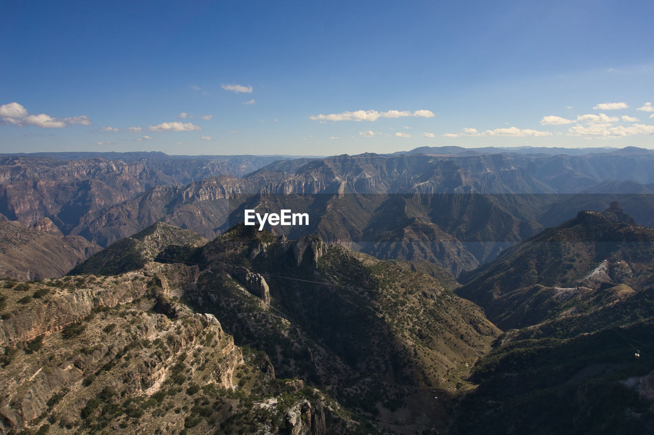 Panoramic view of mountains against sky / barrancas del cobre