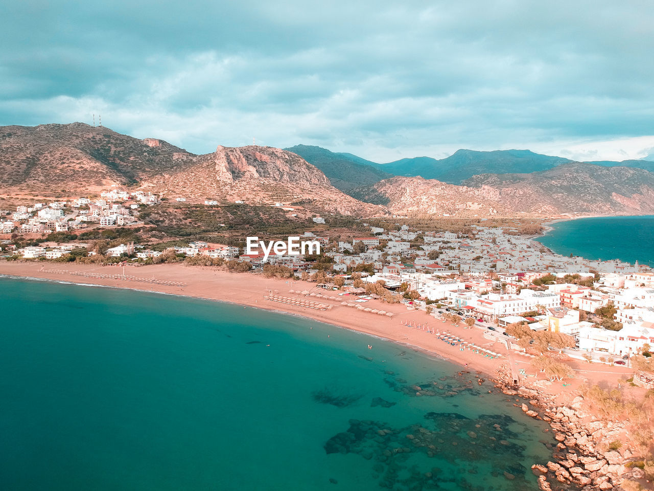 Aerial view of beach