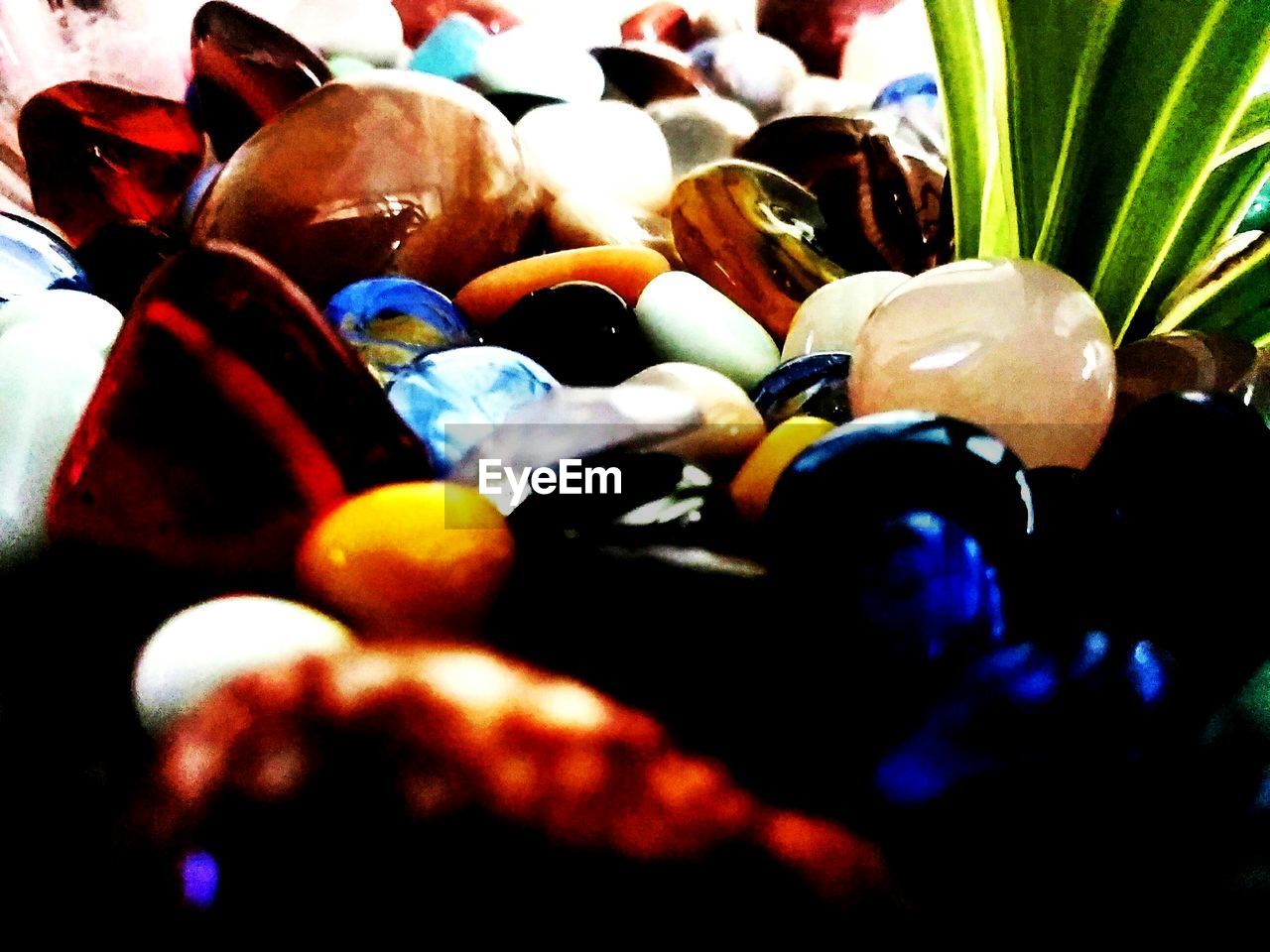 CLOSE-UP VIEW OF MULTI COLORED EASTER EGGS