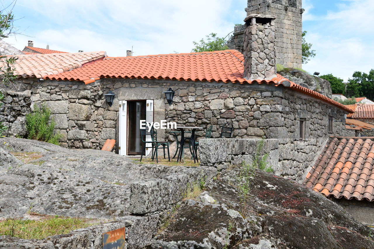 architecture, built structure, building exterior, ruins, building, history, roof tile, sky, the past, roof, house, cloud, nature, wall, village, ancient history, no people, old, day, residential district, stone material, outdoors, travel destinations, stone wall, ancient, wall - building feature, brick, plant, travel, tradition, tree, fortification, religion, city