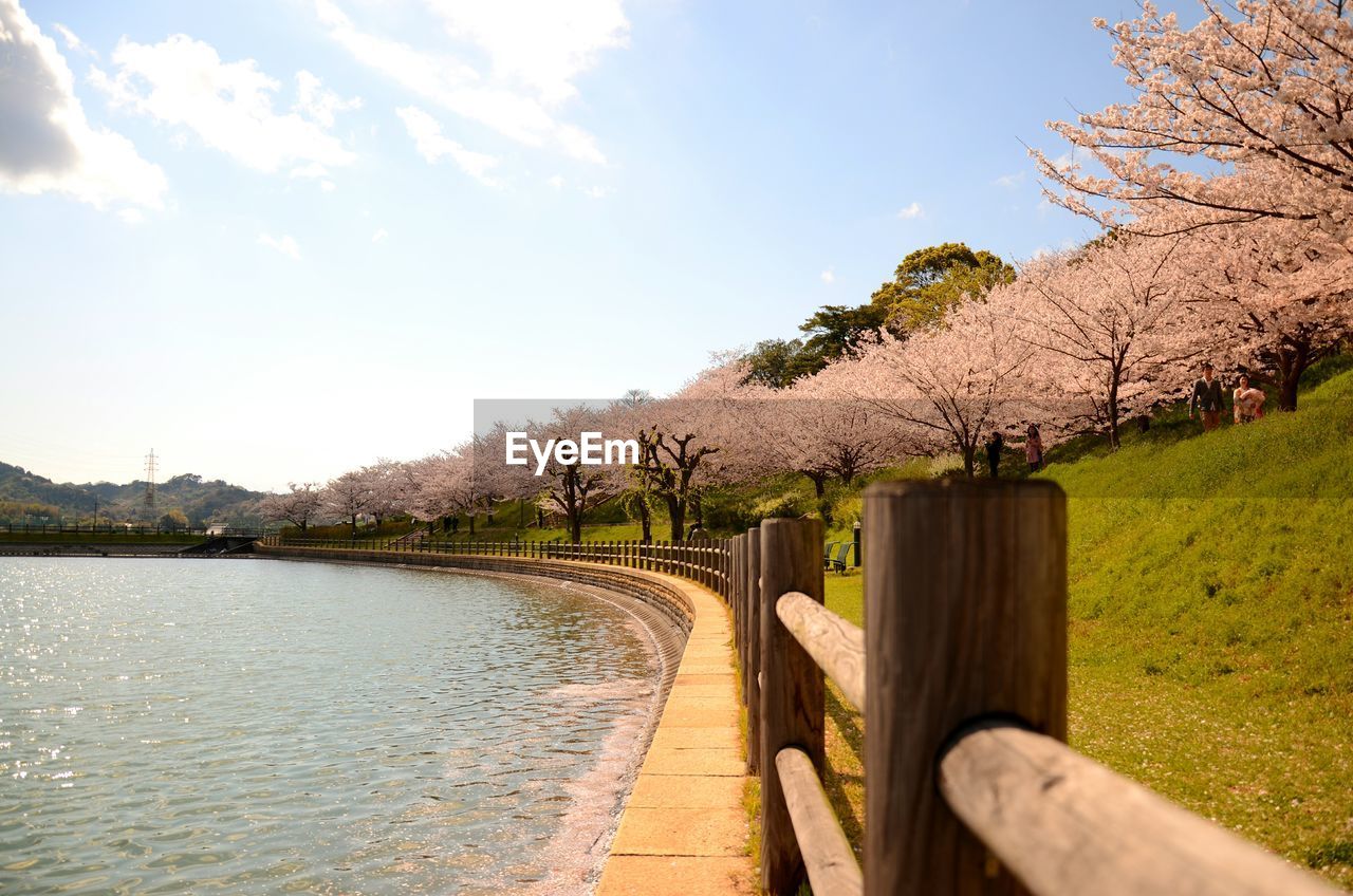 Scenic view of river against sky