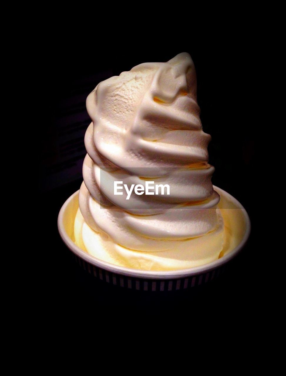 Close-up of ice cream