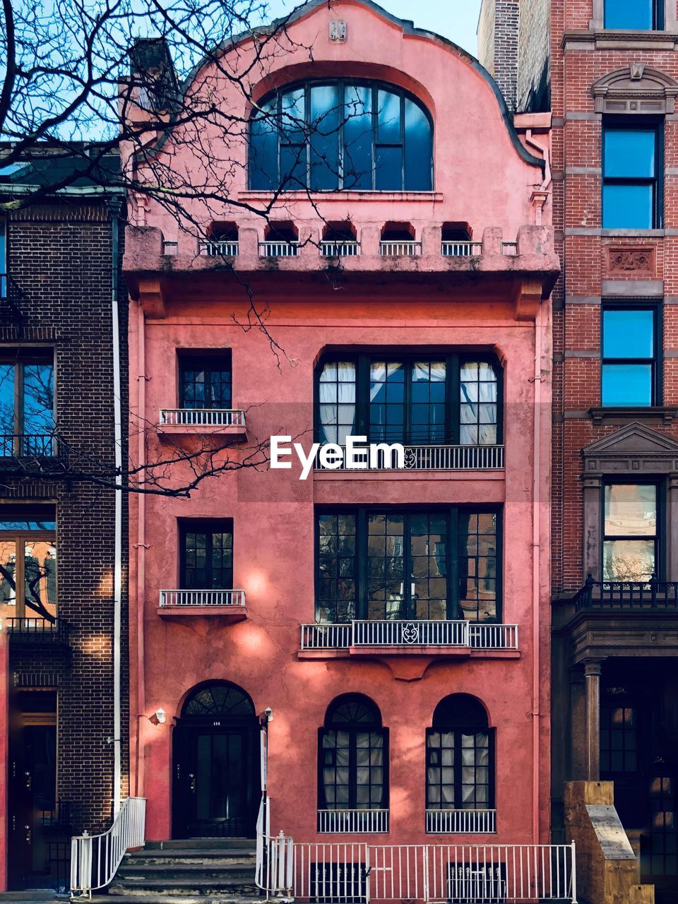 Low angle view of building against sky