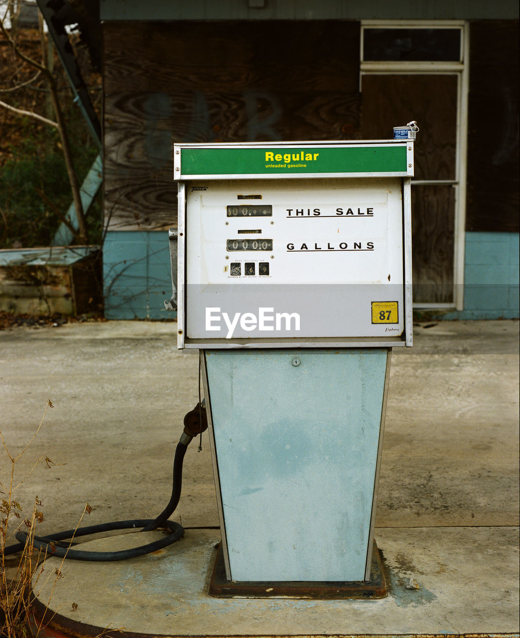 Fuel pump in gas station