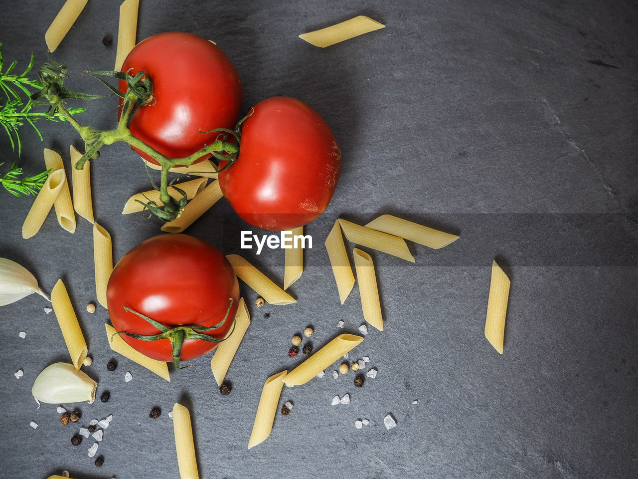 Ingredients for pasta preparation