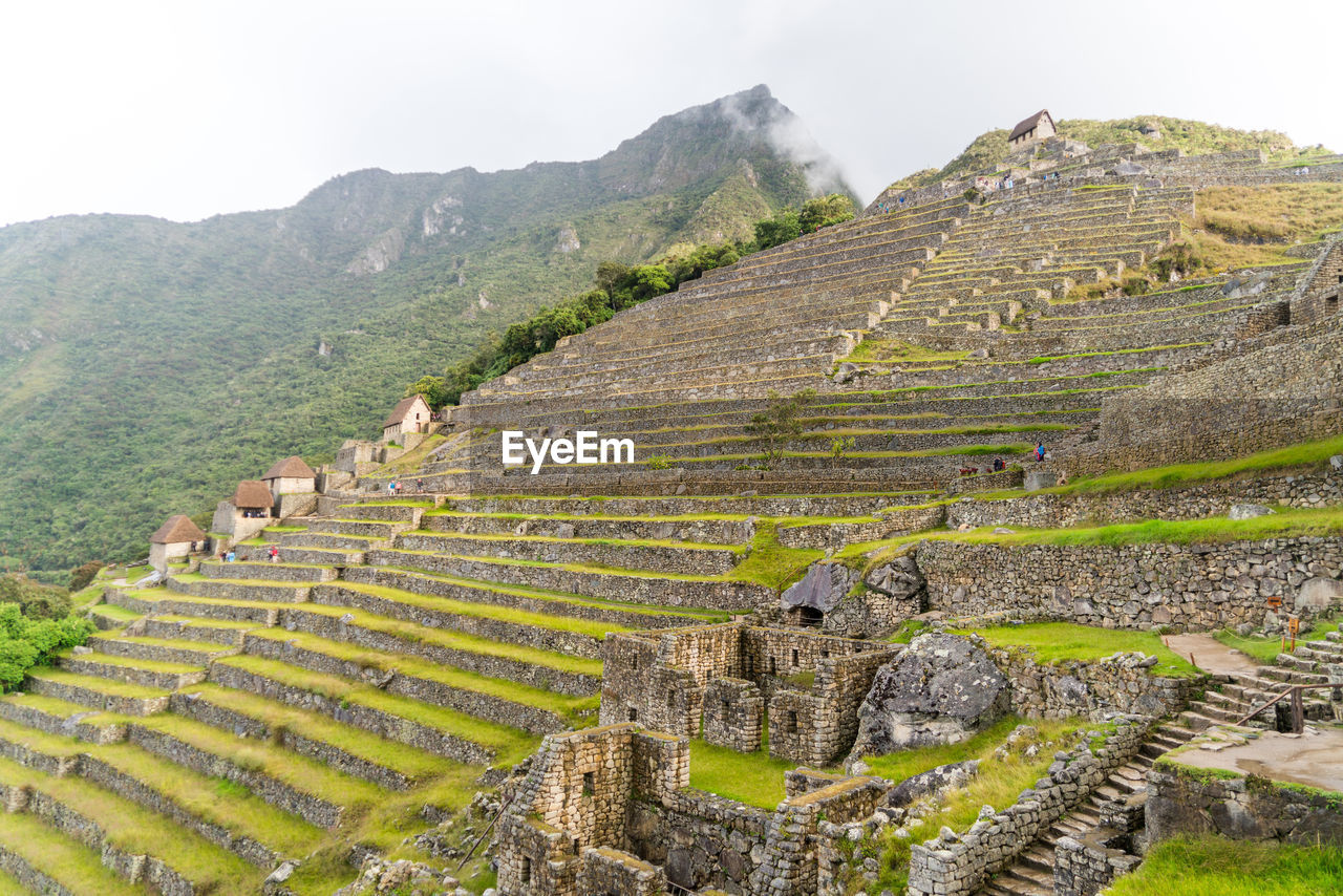 HIGH ANGLE VIEW OF OLD RUINS