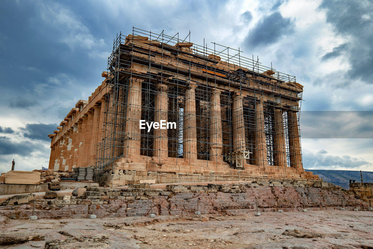 The parthenon temple. acropolis in athens, greece