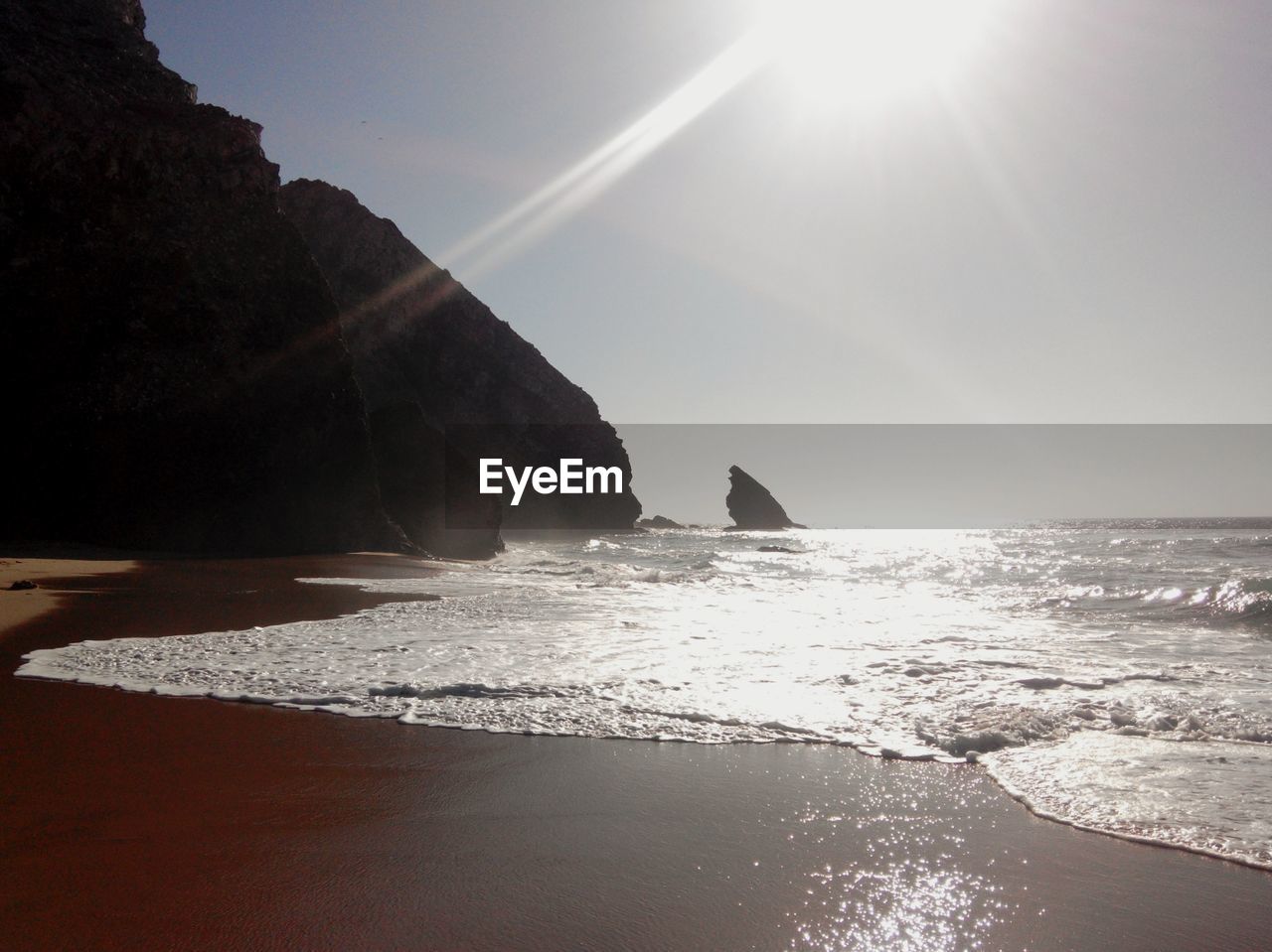 SCENIC VIEW OF SEA DURING SUNSET