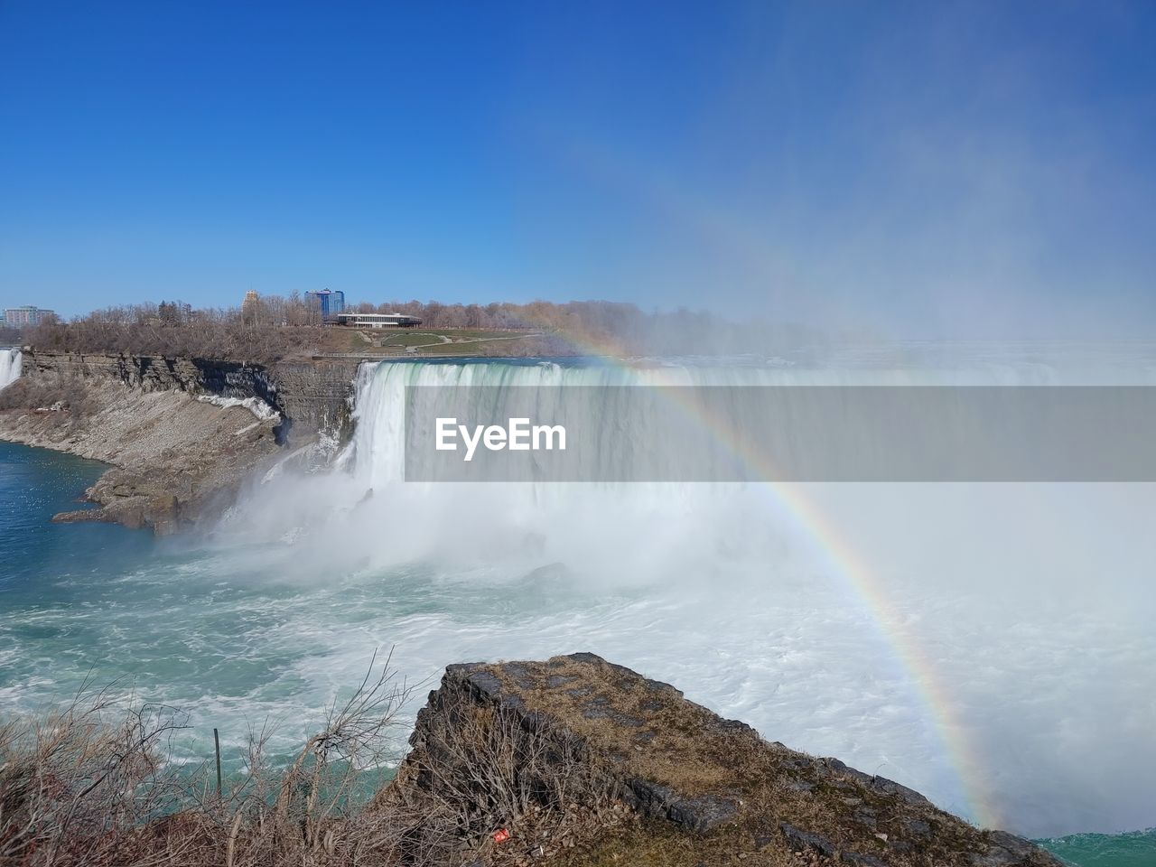 SCENIC VIEW OF WATERFALL