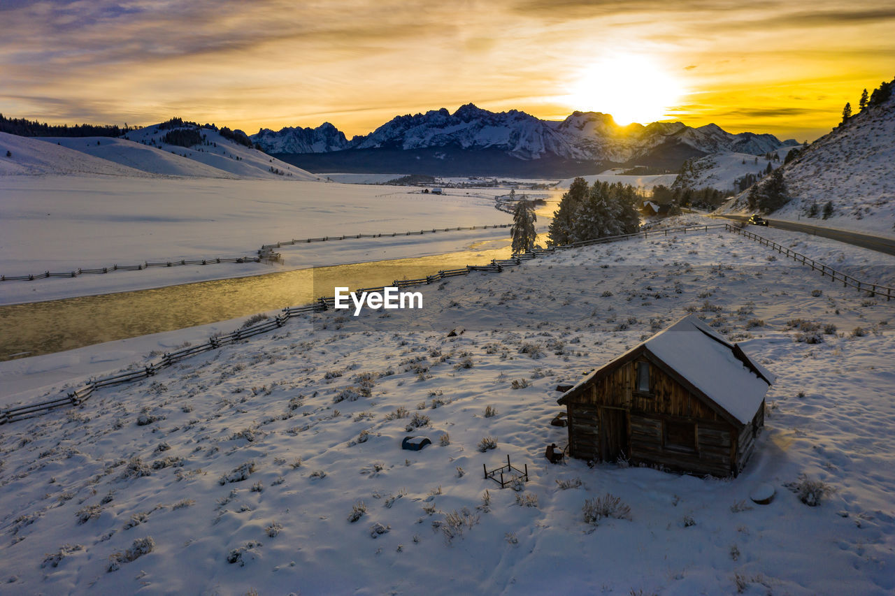 Cabin near stanley idaho