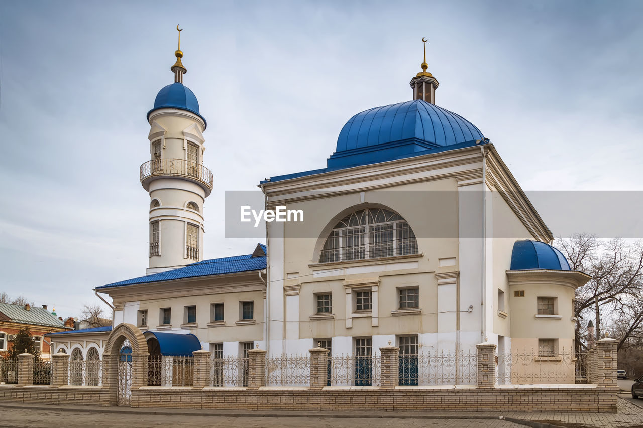White mosque is the oldest mosque in the city of astrakhan, russia