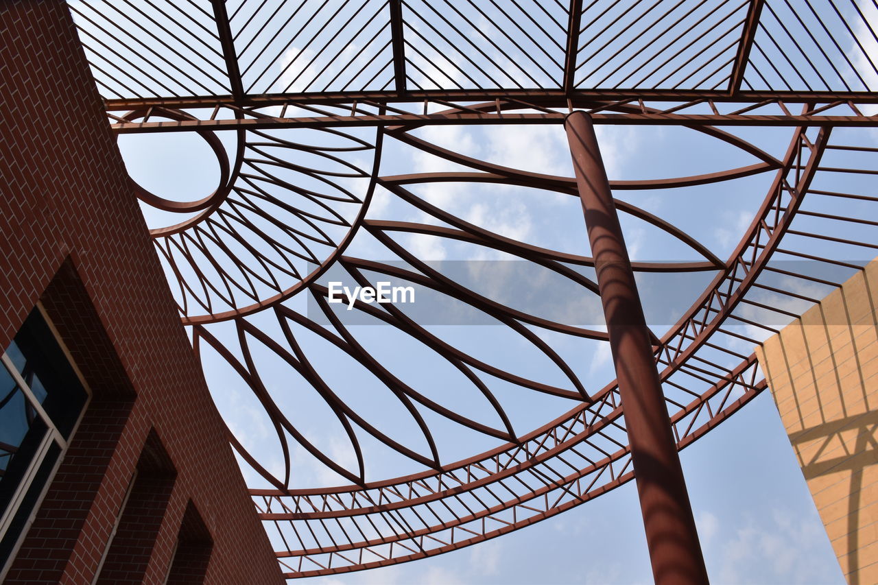 Low angle view of skylight