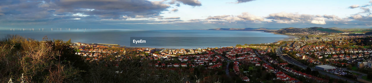 Panoramic view of sea against sky