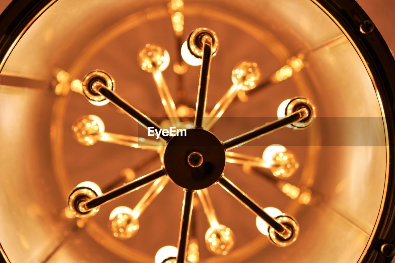 Close-up of illuminated light bulb