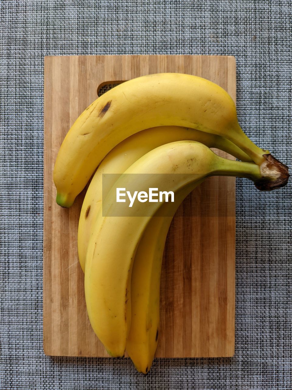 High angle view of banana on table