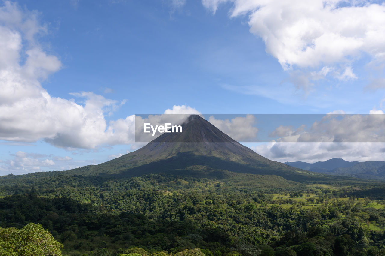 SCENIC VIEW OF VOLCANIC LANDSCAPE AGAINST SKY