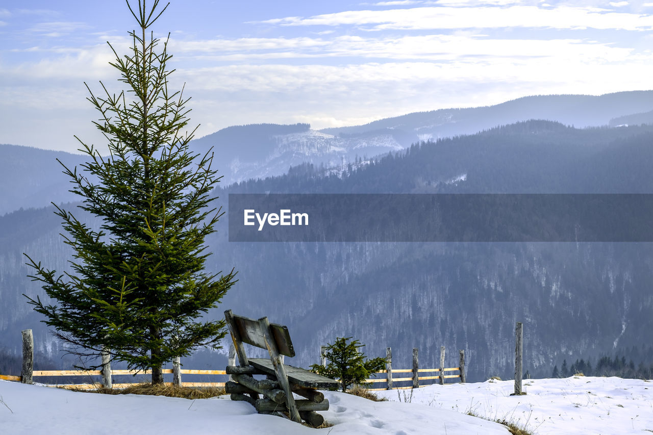 Scenic view of rocky mountains against sky, fagaras mountains, romania