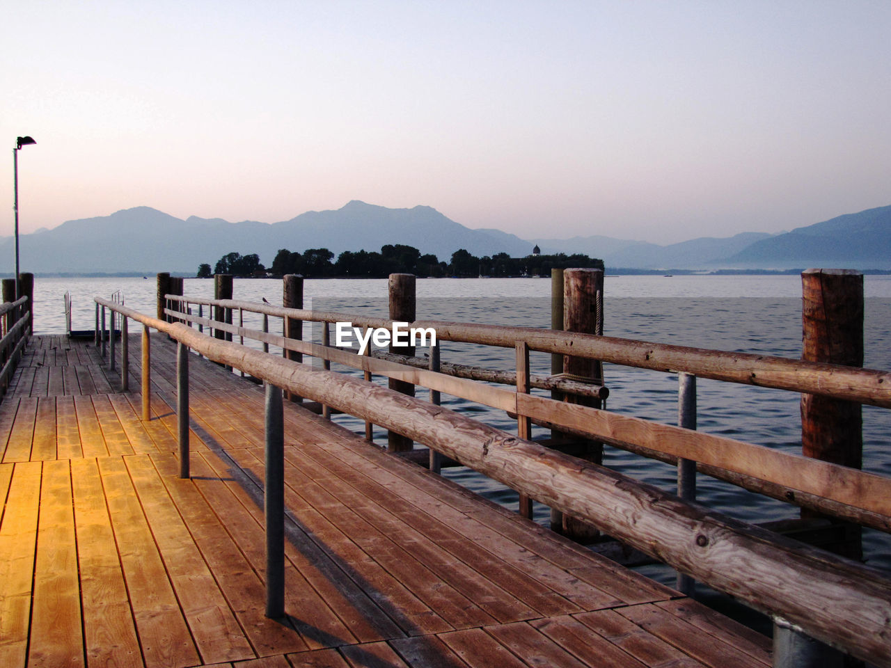 Pier on lake