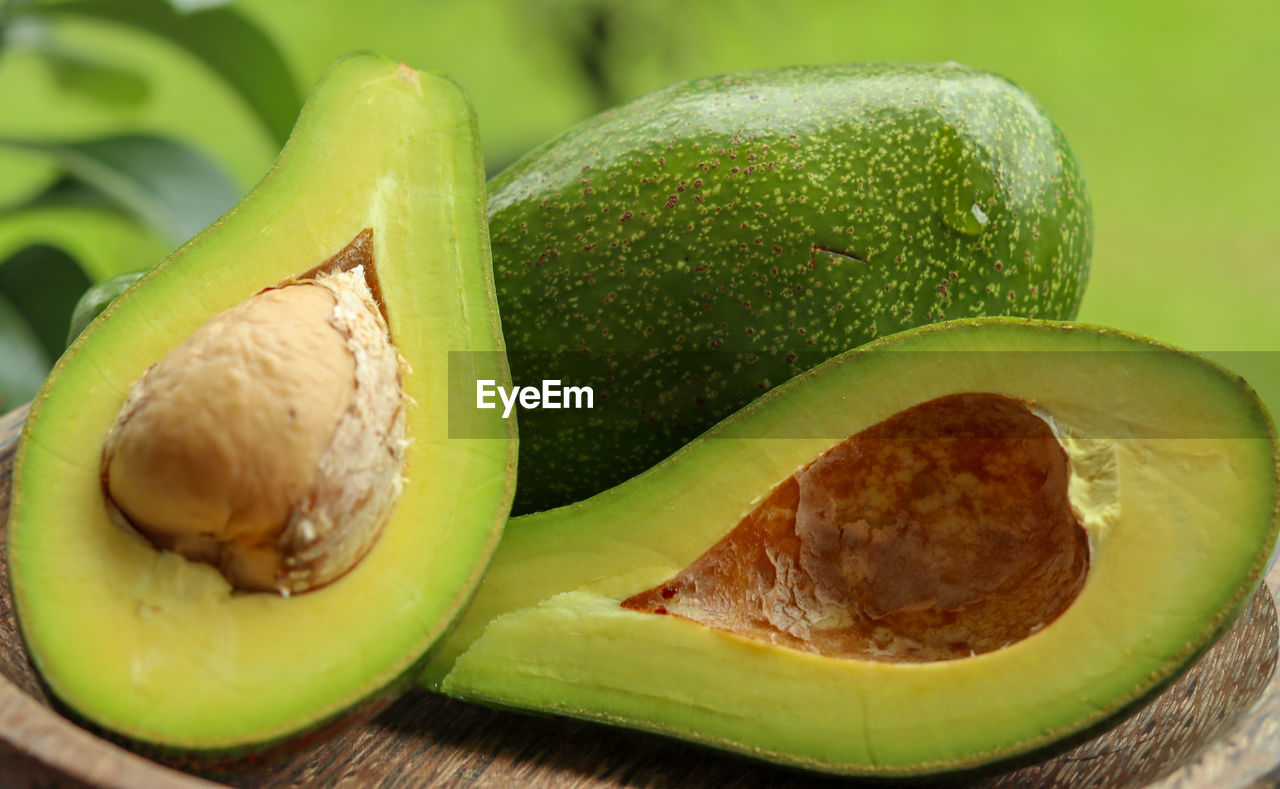 Close-up of avocados