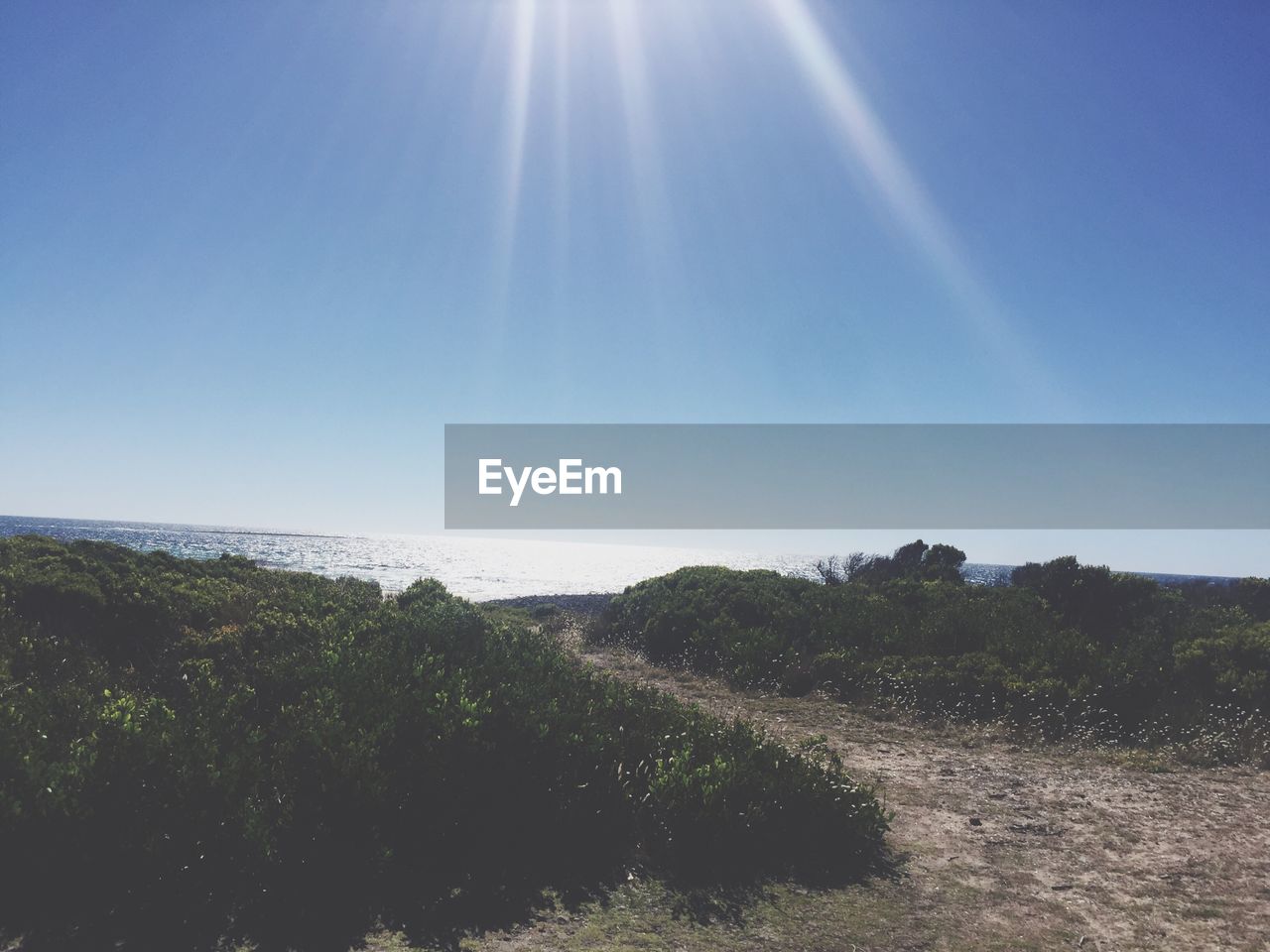 IDYLLIC VIEW OF LANDSCAPE AGAINST CLEAR BLUE SKY