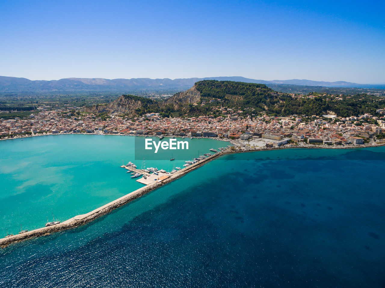 Aerial view of beach